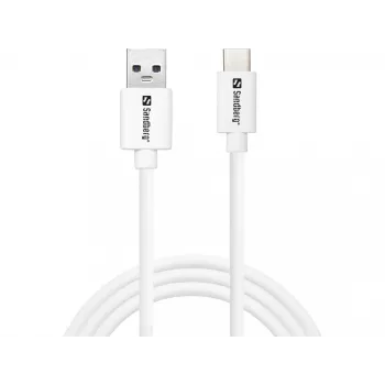 Sandberg USB-C 3.1 USB-A 3.0 1M, 1 m, USB A, USB C, USB 3.2 Gen 1 (3.1 Gen 1), Męski/Męski, Biały