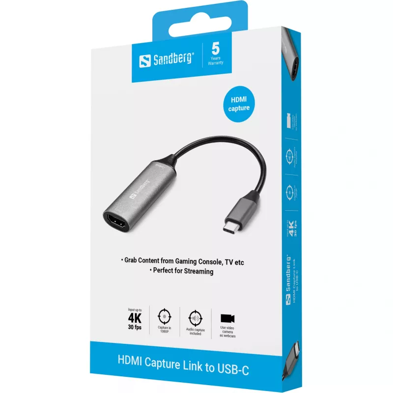 Sandberg HDMI Capture Link do USB-C