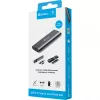 Sandberg USB 3.2 Case for M.2+NVMe SSD, obudowa na dysk SSD, M.2, M.2, 10 Gbit/s, łączność USB, czarny