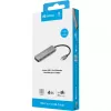 Sandberg USB-C do 4 x USB-C Hub, USB 3.2 Gen 1 (3.1 Gen 1) Type-C, USB 3.2 Gen 1 (3.1 Gen 1) Type-C, 10000 Mbit/s, Szary, Aluminium, 0.15 m