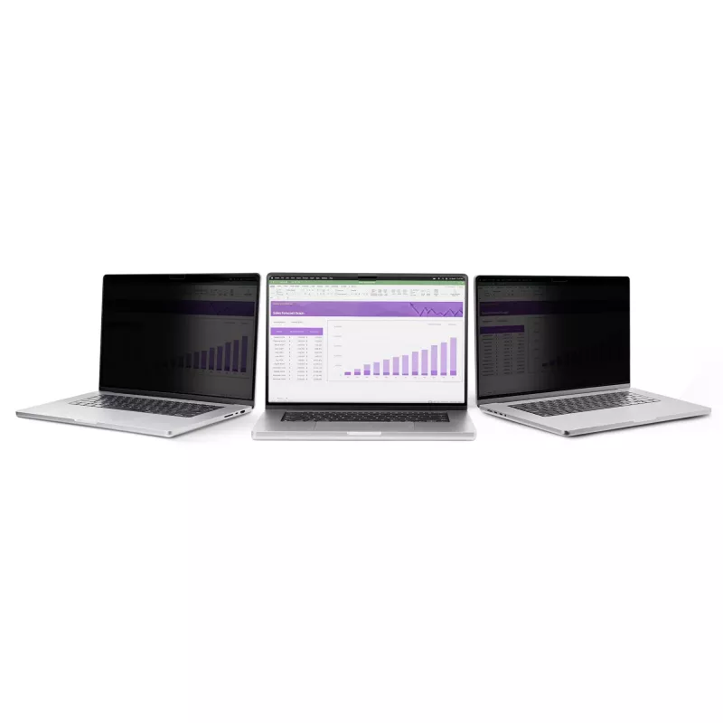 StarTech.com 14-calowy MacBook Pro 21/23 Filtr prywatyzujący do laptopa, Usuwalny i odwracalny filtr prywatyzujący z powłoką antyrefleksyjną, Magnetyczna osłona ekranu laptopa z 51% redukcją światła niebieskiego