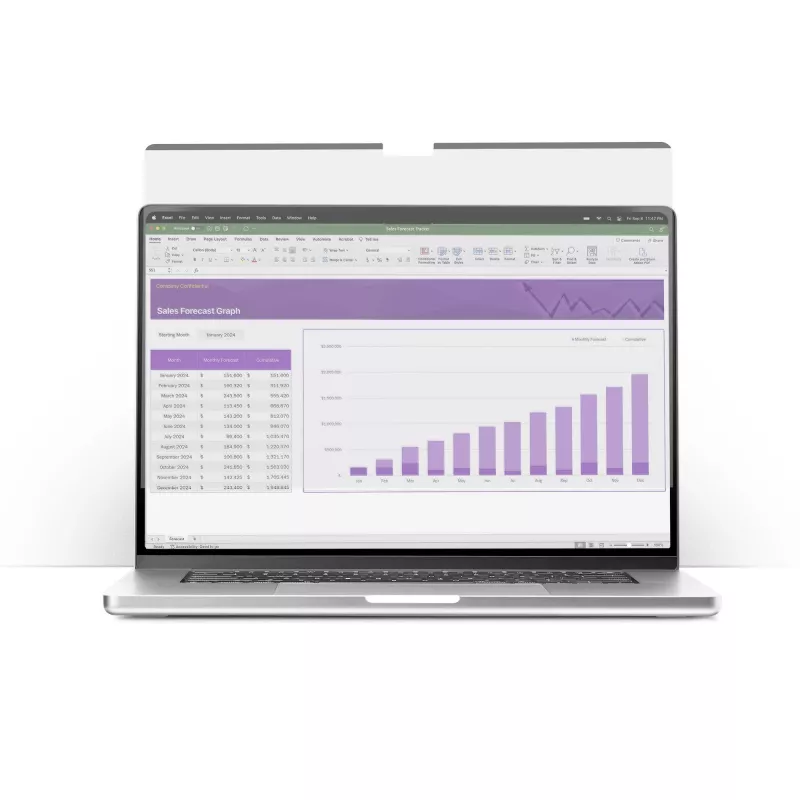StarTech.com 14-calowy MacBook Pro 21/23 Filtr prywatyzujący do laptopa, Usuwalny i odwracalny filtr prywatyzujący z powłoką antyrefleksyjną, Magnetyczna osłona ekranu laptopa z 51% redukcją światła niebieskiego