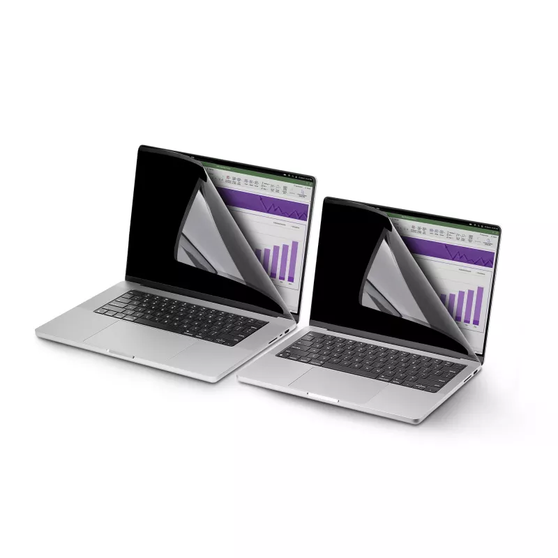StarTech.com 14-calowy MacBook Pro 21/23 Filtr prywatyzujący do laptopa, Usuwalny i odwracalny filtr prywatyzujący z powłoką antyrefleksyjną, Magnetyczna osłona ekranu laptopa z 51% redukcją światła niebieskiego
