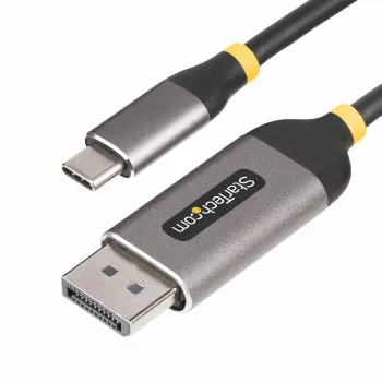 StarTech.com 10ft (3m) USB-C do DisplayPort adapter kablowya, 8K 60Hz, 4K 144Hz, HDR, USB Type-C do DP 1.4 kabel konwertera wideo, kompatybilny z USB4/Thunderbolt 3/4
