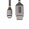 StarTech.com 10ft (3m) USB-C do DisplayPort adapter kablowya, 8K 60Hz, 4K 144Hz, HDR, USB Type-C do DP 1.4 kabel konwertera wideo, kompatybilny z USB4/Thunderbolt 3/4