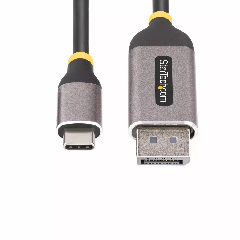 StarTech.com 10ft (3m) USB-C do DisplayPort adapter kablowya, 8K 60Hz, 4K 144Hz, HDR, USB Type-C do DP 1.4 kabel konwertera wideo, kompatybilny z USB4/Thunderbolt 3/4