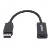 Manhattan adapter kablowya DisplayPort 1.1 na HDMI, 1080p@60Hz, męski na żeński, Czarny, Kabel 15cm, DP z zatrzaskiem, nie dwukierunkowy, Trzyletnia gwarancja, Odpowiednik DP2HDMI