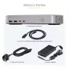 StarTech.com Stacja dokująca USB4 z obsługą dwóch monitorów, Dual 4K 120 Hz lub Single 8K 60 Hz HDMI, ładowanie laptopa 100 W, 2.5GbE, wielomonitorowa stacja dokująca USB-C, bezsterownikowa