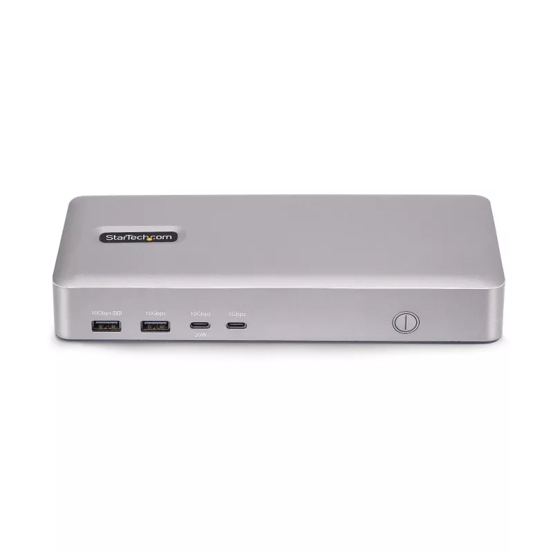 StarTech.com Stacja dokująca USB4 z obsługą dwóch monitorów, Dual 4K 120 Hz lub Single 8K 60 Hz HDMI, ładowanie laptopa 100 W, 2.5GbE, wielomonitorowa stacja dokująca USB-C, bezsterownikowa