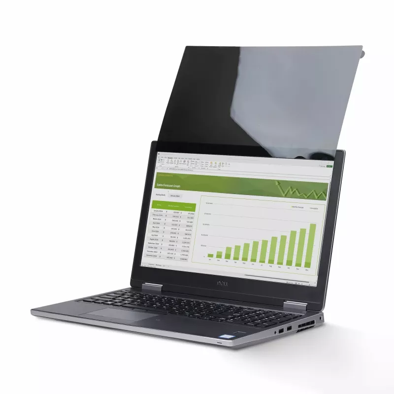 StarTech.com 15.6-inch 16:9 Flip-Up Privacy Screen with Touch, Anti-Glare niebieski Light Filter, Laptop Monitor Ochrona ekranu, +/- 30 Deg. View Angle