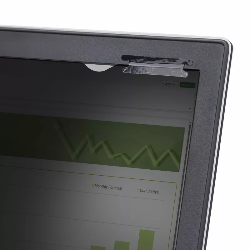 StarTech.com 15.6-inch 16:9 Flip-Up Privacy Screen with Touch, Anti-Glare niebieski Light Filter, Laptop Monitor Ochrona ekranu, +/- 30 Deg. View Angle