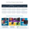 StarTech.com 15-calowy filtr prywatności do laptopa MacBook Air 2023, zdejmowalny i odwracalny filtr prywatności z powłoką antyrefleksyjną, magnetyczny ochraniacz ekranu laptopa z 51% redukcją światła niebieskiego