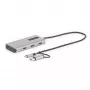 StarTech.com Adapter wieloportowy USB-C z dołączonym kluczem USB-C na USB-A, podwójne HDMI (4K30Hz/1080p60Hz), 3x USB-A 5Gbps, mini stacja dokująca podróżna, stacja dokująca do laptopa, kabel 40 cm