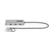 StarTech.com Adapter wieloportowy USB-C z dołączonym kluczem USB-C na USB-A, podwójne HDMI (4K30Hz/1080p60Hz), 3x USB-A 5Gbps, mini stacja dokująca podróżna, stacja dokująca do laptopa, kabel 40 cm