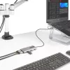 StarTech.com Adapter wieloportowy USB-C z dołączonym kluczem USB-C na USB-A, podwójne HDMI (4K30Hz/1080p60Hz), 3x USB-A 5Gbps, mini stacja dokująca podróżna, stacja dokująca do laptopa, kabel 40 cm