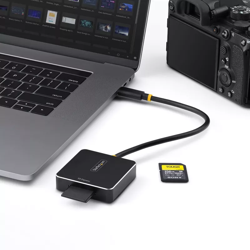 Czytnik kart StarTech.com 1B-USB-C-SDE-ADAPTER USB 3.2 Gen 2 (3.1 Gen 2) Type-C Czarny