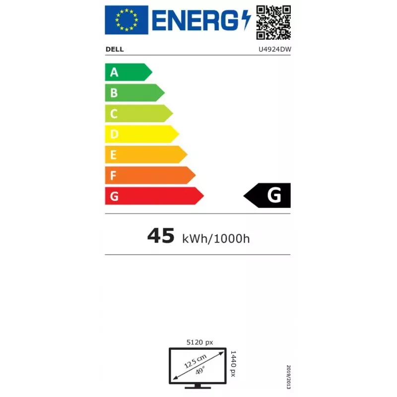 Monitor komputerowy DELL UltraSharp U4924DW 124,5 cm (49 cali) 5120 x 1440 pikseli 5K Ultra HD LCD Czarny, Srebrny