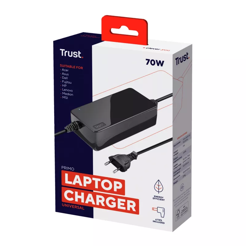Trust Primo zasilacz wewnętrzny 70 W czarny
