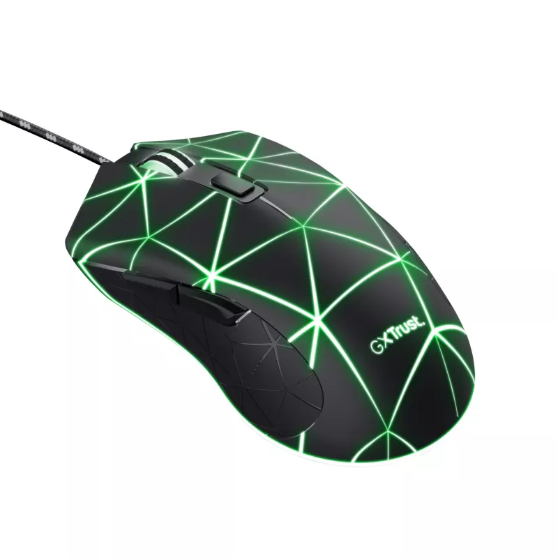 Mysz Trust GXT 133 Locx Gaming Praworęczna USB Typu-A Optyczna 4000 DPI