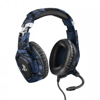 Trust GXT 488 Forze PS4 Zestaw słuchawkowy Przewodowy Nagłowny Gaming Czarny, Niebieski