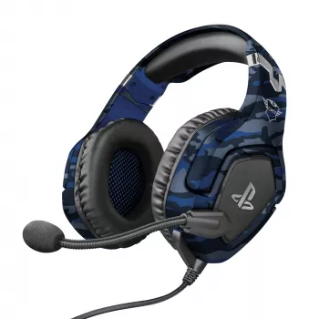 Trust GXT 488 Forze PS4 Zestaw słuchawkowy Przewodowy Nagłowny Gaming Czarny, Niebieski