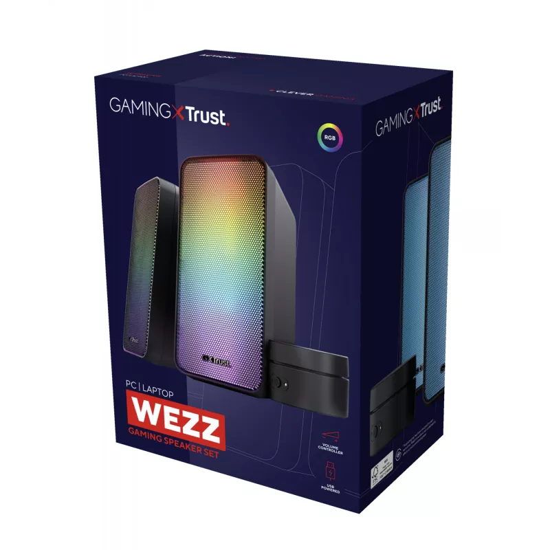 Zestaw głośnikowy Trust GXT 611 Wezz 6 W PC/Laptop Czarny 2.0 kanały 3 W