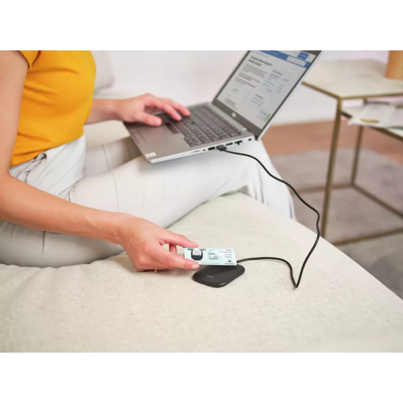 Trust Ceto czytnik kart inteligentnych Wewnętrzny USB USB 2.0 Czarny