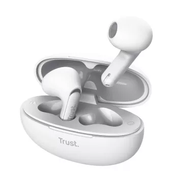 Trust Yavi Zestaw słuchawkowy True Wireless Stereo (TWS) douszny Połączenia/Muzyka USB Typu-C Bluetooth Biały