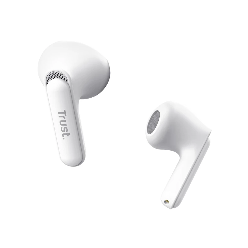 Trust Yavi Zestaw słuchawkowy True Wireless Stereo (TWS) douszny Połączenia/Muzyka USB Typu-C Bluetooth Biały