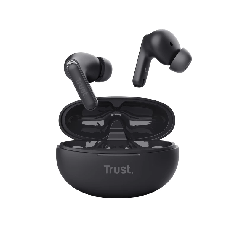 Trust Yavi Headset True Wireless Stereo (TWS) In-ear Calls/Music USB Type-C Bluetooth Czarny
