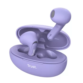 Trust Yavi Headset True Wireless Stereo (TWS) In-ear Calls/Music USB Type-C Bluetooth fioletowy