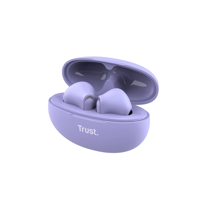 Trust Yavi Headset True Wireless Stereo (TWS) In-ear Calls/Music USB Type-C Bluetooth fioletowy