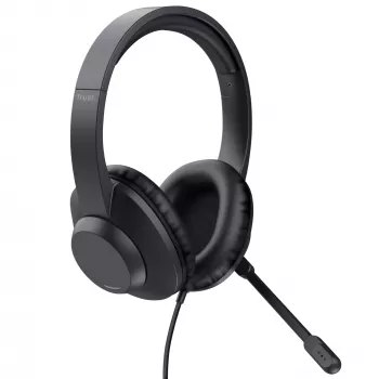 Trust Ayda Max USB Headset Wired Head-band Office/Call center USB Type-C / USB Type-A Czarny