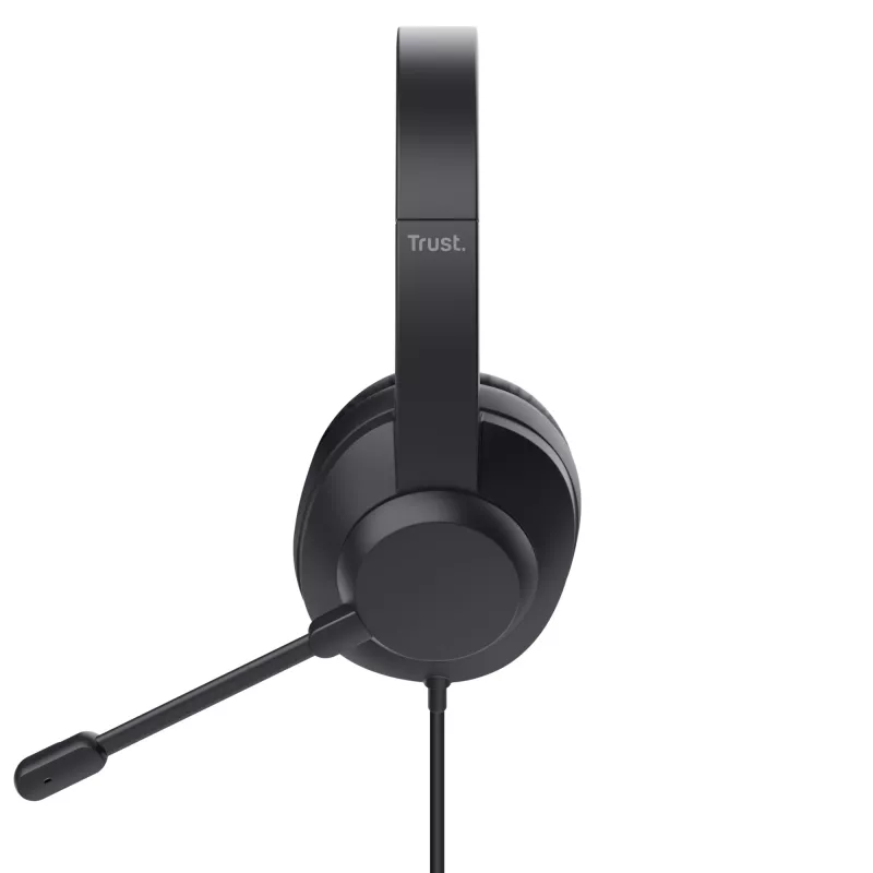 Trust Ayda Max USB Headset Wired Head-band Office/Call center USB Type-C / USB Type-A Czarny
