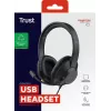 Trust Ayda Max USB Headset Wired Head-band Office/Call center USB Type-C / USB Type-A Czarny