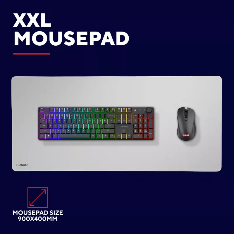 Trust GXT 759W Biała podkładka pod mysz do gamingu