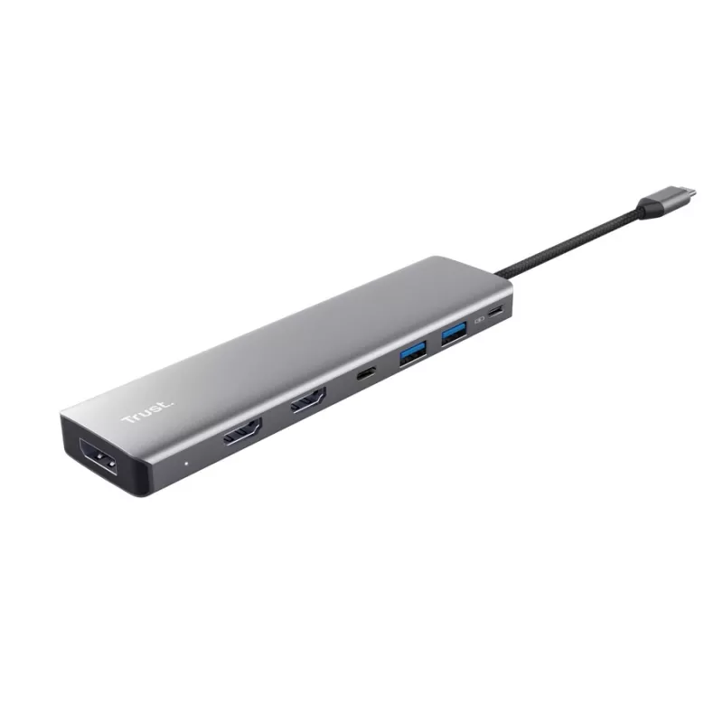 Trust 25661 interfejs hub USB Type-C Aluminium
