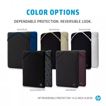 HP Reversible Protective 15.6-inch Mauve Laptop Sleeve, Sleeve case, 190 g
