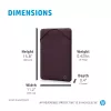 HP Reversible Protective 15.6-inch Mauve Laptop Sleeve, Sleeve case, 190 g