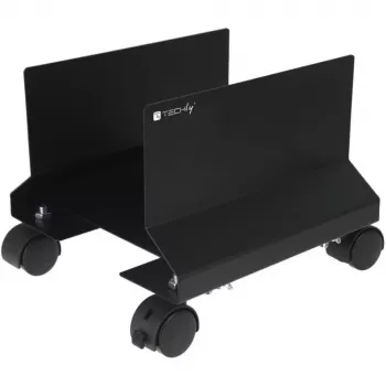Techly stalowy uchwyt na CPU z kółkami, czarny ICA-CS 34