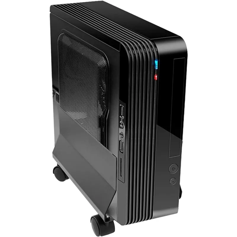 Techly stalowy uchwyt na CPU z kółkami, czarny ICA-CS 34