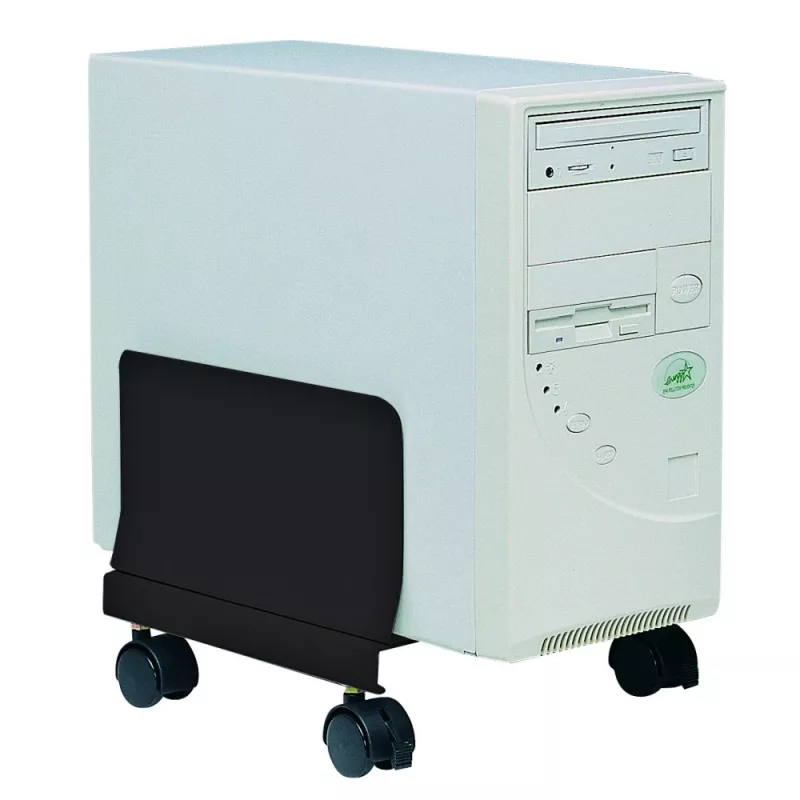Techly stalowy uchwyt na CPU z kółkami, czarny ICA-CS 34