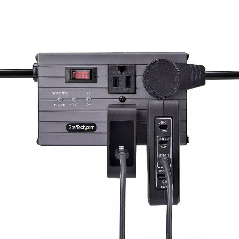Ładowarka ścienna StarTech.com 140W USB-C, 3x USB-C/1x USB-A, PD 3.1 Międzynarodowy zasilacz GaN do MacBook/Dell XPS/Inspiron