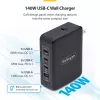 Ładowarka ścienna StarTech.com 140W USB-C, 3x USB-C/1x USB-A, PD 3.1 Międzynarodowy zasilacz GaN do MacBook/Dell XPS/Inspiron