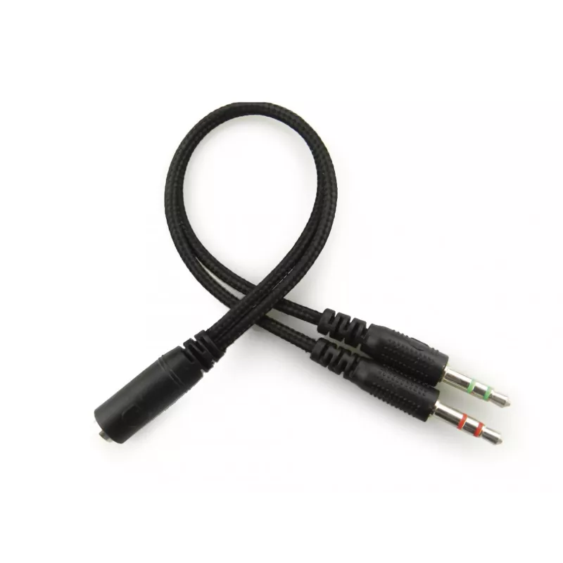 Sandberg MiniJack Headset Saver, Przewodowy, Połączenia/Muzyka, 20 - 20000 Hz, 71 g, Zestaw słuchawkowy, Czarny