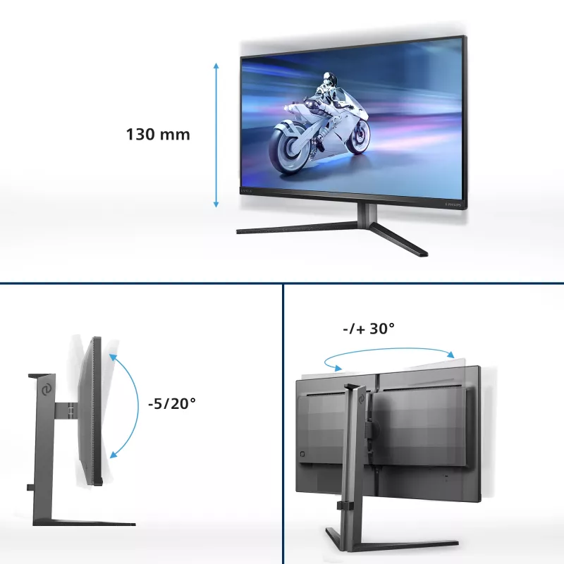 Monitor komputerowy Philips Evnia 32M2N6800M/00 80 cm (31,5 cala) 3840 x 2160 pikseli 4K Ultra HD LCD Szary