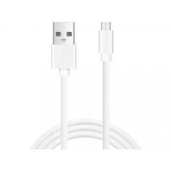 Sandberg MicroUSB Sync/Charge 1m SAVER, 1 m, Micro-USB A, USB A, biały