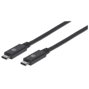 Kabel USB-C Manhattan USB31C5C1M 1m Męski do Męskiego Czarny