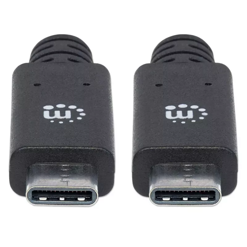 Kabel USB-C Manhattan USB31C5C1M 1m Męski do Męskiego Czarny