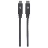 Kabel USB-C Manhattan USB31C5C1M 1m Męski do Męskiego Czarny